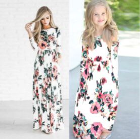 Long Summer Floral Print Maxi Dress