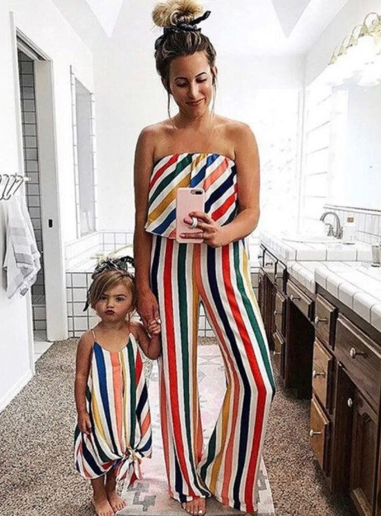 Multi Colour Off Shoulder Jumpsuit