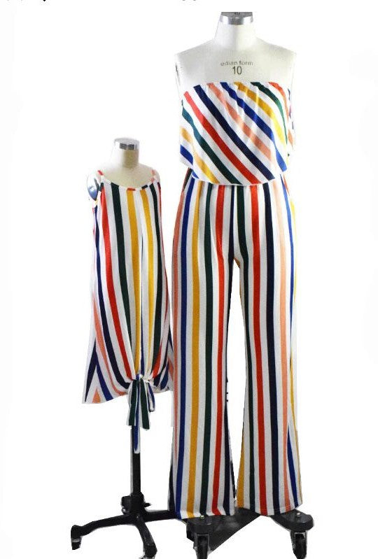 Multi Colour Off Shoulder Jumpsuit