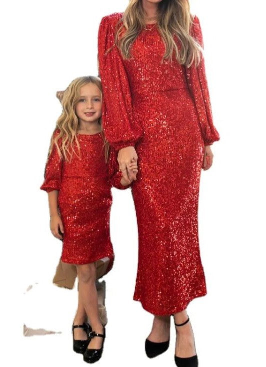 Sequenced Party Long Dress