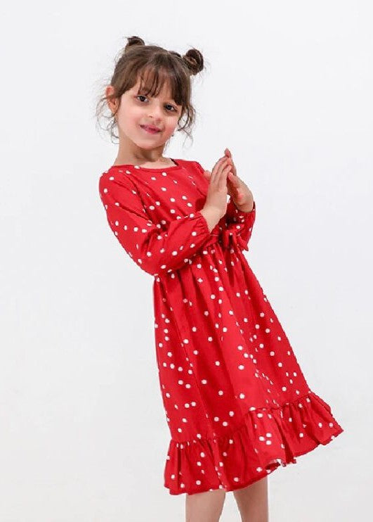 Casual Ruffle Midi Dress MD