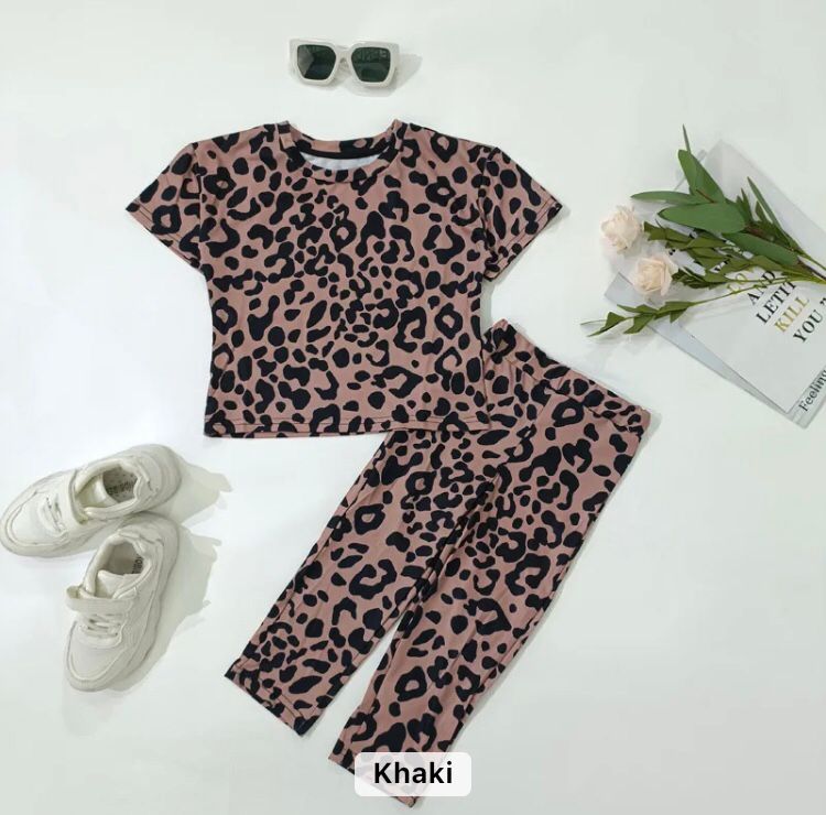 Leopard Print Top Pant