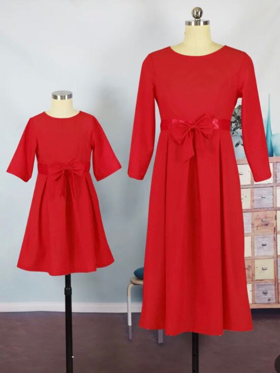 Velvet Bow Midi Dress MD