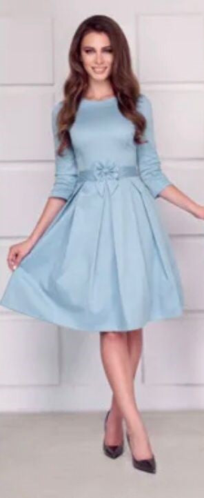 Velvet Bow Midi Dress W