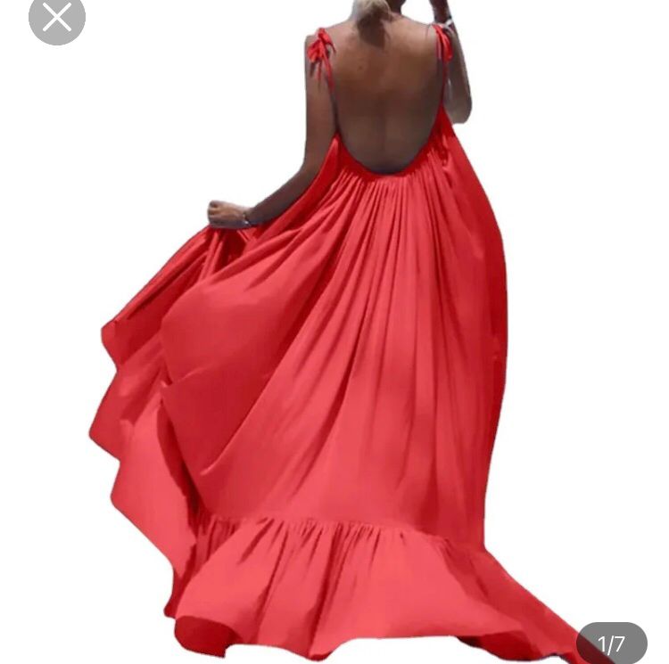 Boho Spaghetti Strap Dress