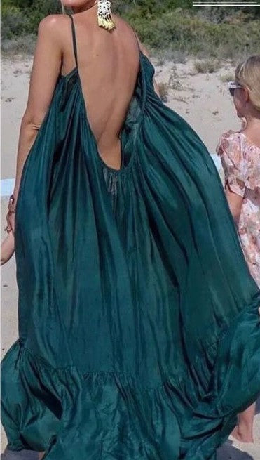 Boho Spaghetti Strap Dress