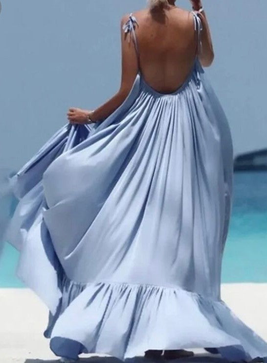 Boho Spaghetti Strap Dress