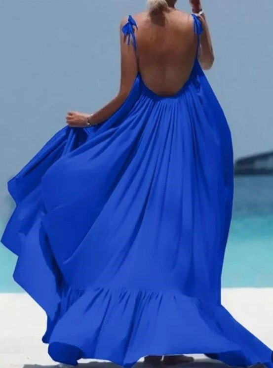 Boho Spaghetti Strap Dress