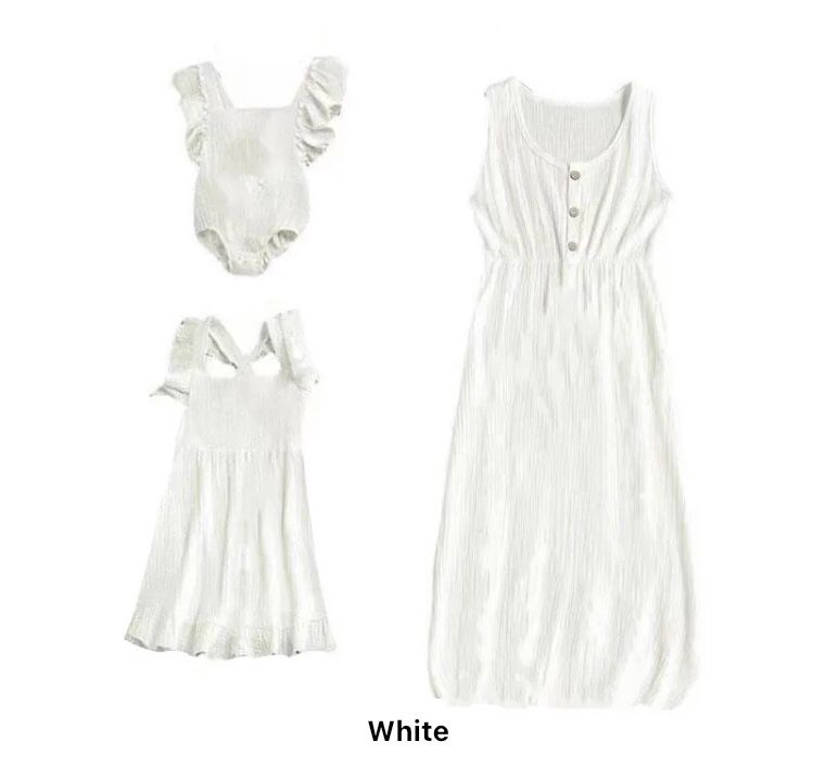 Solid Colour Maxi Dress & Romper